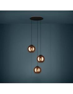 EGLO 390094 CORDOBA 3 lights - Metal structure / black finish 2