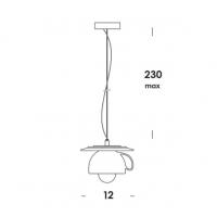 Vesoi COFFEE 12SO Lampada Sospensione Celeste