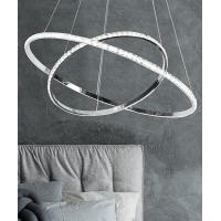 Sikrea LUX 2420 - Lampadario a sospensione con Led integrato 60W 6120 LM 4000K