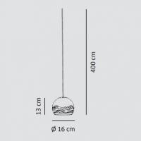 Sikrea MAREA 3545 - Suspension lamp 1 x E14 - copper finish