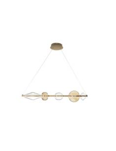 ONDALUCE SO.KIRK / ORO Suspension lamp LED 42W dimmable in gold glass