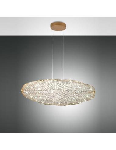 Fabas SUMTER 3693-40-225 Suspension lamp with integrated led matt gold