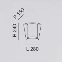 Fabas VIKI 3682-21-125 Lampada da parete classica 1 x E27 finitura ambra