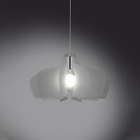 Linea Zero Bellatrix BE/S60/TR Lampadario a sospensione 1 x E27 trasparente