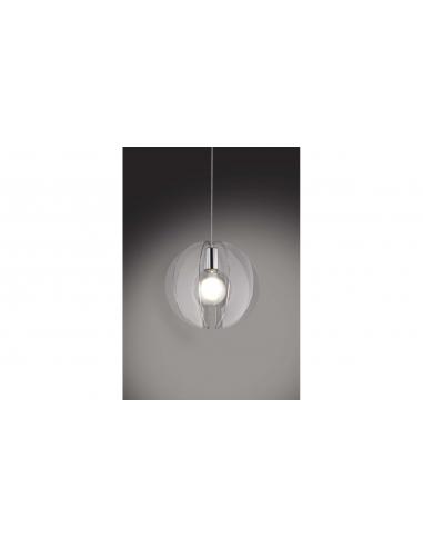 Linea Zero Sirio SI/S/40/TR Lampadario a sospensione in polilux 1 x E27 trasparente