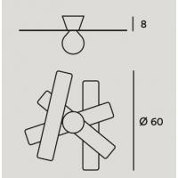 Gibas RAIL 171/76 / C91 Ceiling light 1x E27 Ø 60 cm STORM