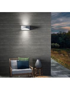 Gea Luce GES1031 lampada parete esterno Led grigio antracite 2