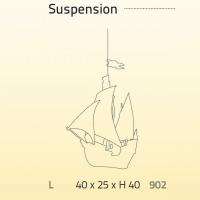 Linea Zero - 902PETERPAN - Suspension lamp in polilux