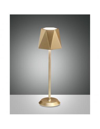 Fabas - KATY 3678-30-189 Lampada da tavolo Led Ricaricabile USB ORO