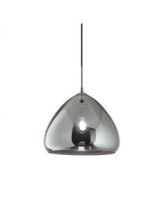 Fabas - GLOW 3667-45-138 Suspension lamp Glass 1xE27 Chrome Ø 35 cm