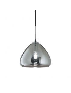 Fabas - GLOW 3667-40-138 Suspension lamp Glass 1xE27 Chrome Ø 25 cm