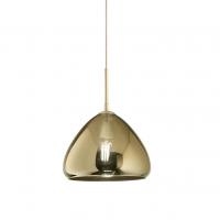 Fabas - GLOW 3667-40-118 Lampada a sospensione Vetro 1xE27 Ottone Ø 25 cm