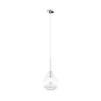 Top Light - Kona 1177CR / S1-TR Chrome suspension lamp 1 light clear glass