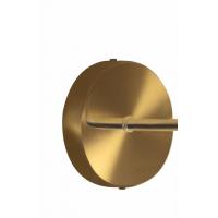 Top Light - Double Skin 1176/OS/PL1-ALPHA-AM Ceiling lamp with satin brass structure glass Amber color