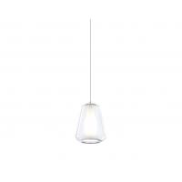 Top Light - Double Skin 1176/BI/S1-GAMMA-TR Suspension lamp in transparent glass