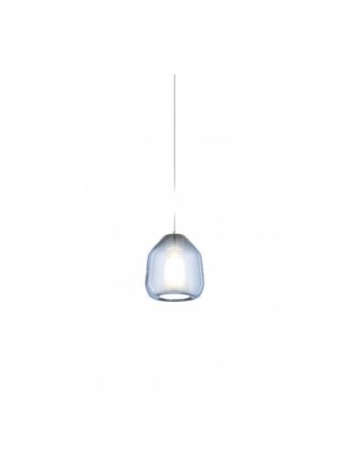 Top Light - Double Skin 1176/BI/S1-BETA-BL Suspension lamp in blue glass