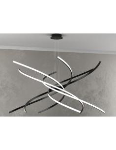 Top Light - Tornado 1163/S100/N-NE Suspension lamp Led 88W black Big