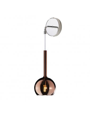 Top Light - Future 1155/CR/A-RA Applique struttura cromo vetro rame