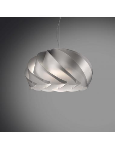 Linea Zero H-GL/S/55-SVR Half Globe Suspension lamp polilux silver