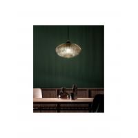Fabas 3583-40-125 Fiordaliso Suspension lamp oval amber striped glass