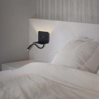 ACB Iluminacion A38360N Calma Wall lamp led flexible shelf charger black