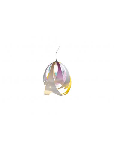 Slamp - Goccia GOC76SOS0000WM Lampada a sospensione 1 luce E27 Tetra
