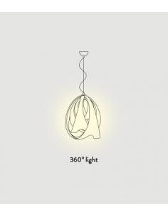 Slamp - Goccia GOC76SOS0000WM Suspension lamp 1 light E27 Tetra 2