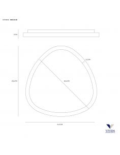 Vivida International 0083.21.SA DIM WN Lifering Lampada da parete soffitto led sabbia grande 2