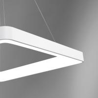 Vivida International 0044.31.BI INNER S Lampada a sospensione quadrato bianco 80 cm led