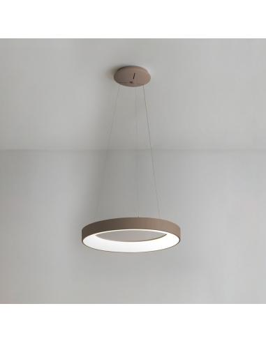 Vivida International 0043.30.SA INNER R Lampadario a sospensione cerchio 60cm sabbia led 3000K
