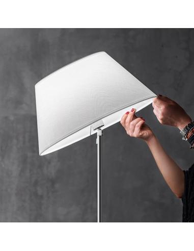 Gea Luce - Tara TARAPTB Lampada da terra 1 x E27 finitura in bianco