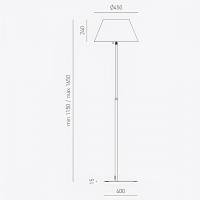 Gea Luce - Tara TARAPTB Lampada da terra 1 x E27 finitura in bianco