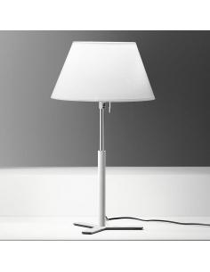 Gea Luce - Tara TARALB Lampada da tavolo 1 x E27 finitura bianco + cromo