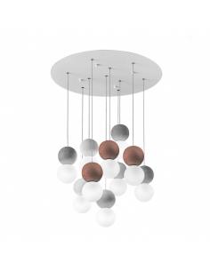Gea Luce - Sfera SFERAS10G Lampada a sospensione 10 x G9 sfere vetro opale