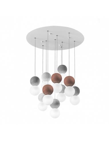 Gea Luce - Sfera SFERAS10G Suspension lamp 10 x G9 opal glass spheres