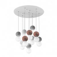 Gea Luce - Sfera SFERAS10G Suspension lamp 10 x G9 opal glass spheres