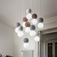 Gea Luce - Sfera SFERAS10G Suspension lamp 10 x G9 opal glass spheres