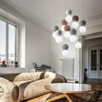 Gea Luce - Sfera SFERAS10G Suspension lamp 10 x G9 opal glass spheres
