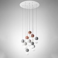 Gea Luce - Sfera SFERAS10G Suspension lamp 10 x G9 opal glass spheres