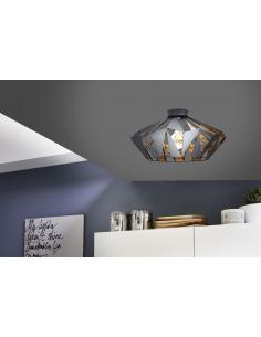 Eglo 43399 Carlton 6 Ceiling Lamp metal black copper 2