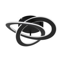 Eglo - Rolimare 99395 Ceiling lamp in polycarbonate with integrated LED black / white finish