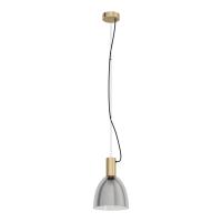 Eglo 99313 - Lebalio Suspension lamp burnished base and smoked glass