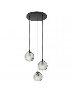 Eglo 98653 - Ariscani Suspension Lamp 3 lights Ø20 smoked glass