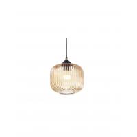 Fabas 3584-40-125 Dock Suspension lamp in striped glass Amber