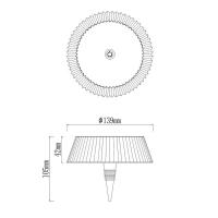Mantra 7930 Relax Table lamp - Bottle cap White