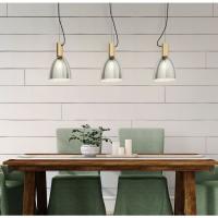 Eglo 99314 - Lebalio  Suspension Lamp 3 lights brass-bronzed base and smoked glasses