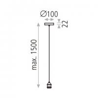 ACB Iluminacion C37141N Tana Lampada da sopensione nero