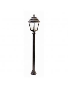 Moretti Luce 56R3.1 Outdoor Floor Lamp Black and Smoked Glass