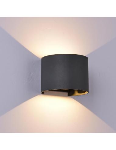 Mantra 6522 Davos Wall lamp Rounded dark grey Led 3000K
