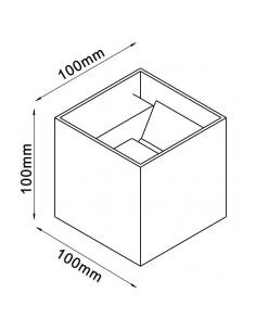 Mantra 7648 Davos Wall Lamp 10x10 cm white 4000K 2